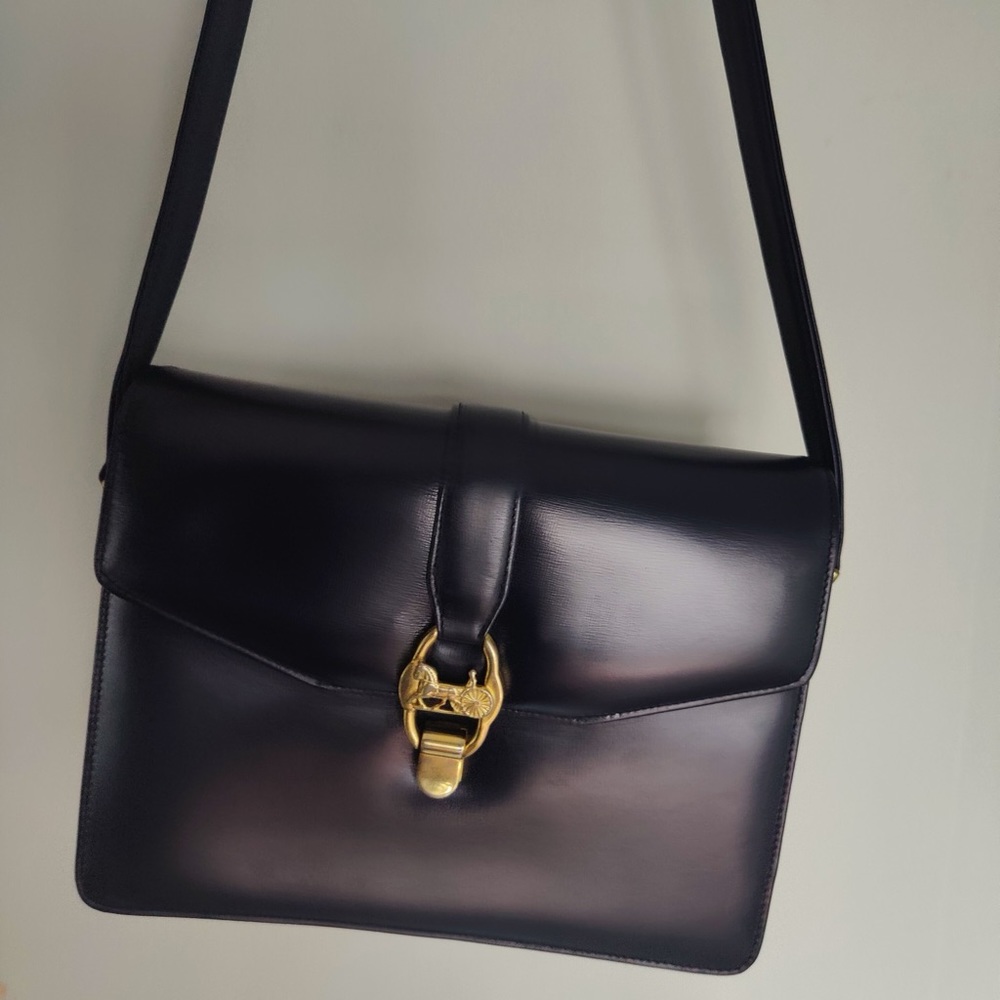 On sales! Authentic vintage Celine horse carriage box shoulder bag